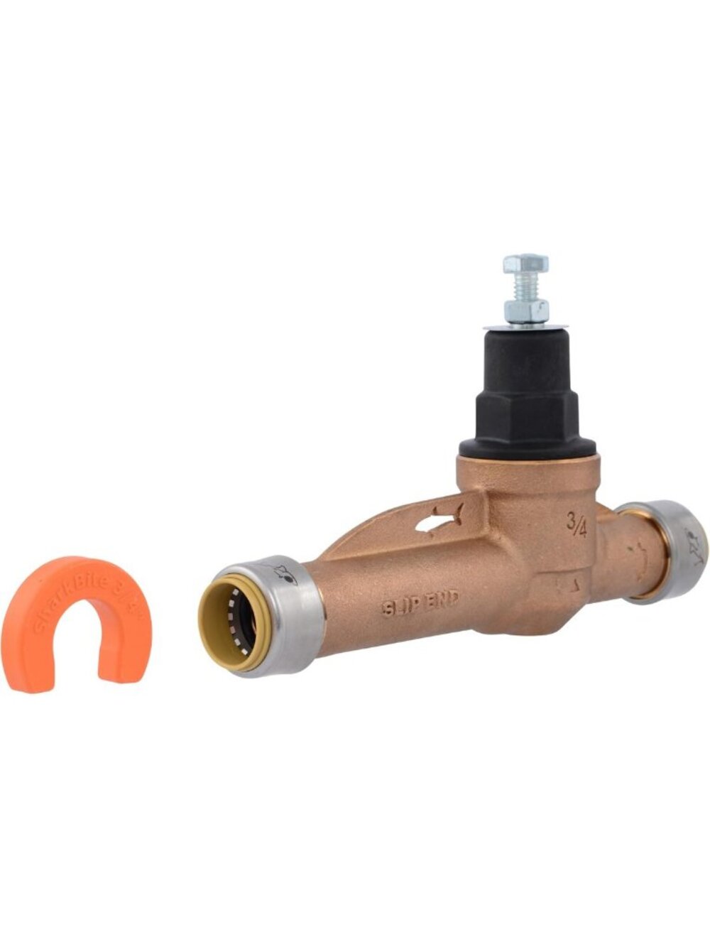 Pressure Regulating Valve 3/4" Push to Connect, Slip Direct, 60 PSI, Easy
